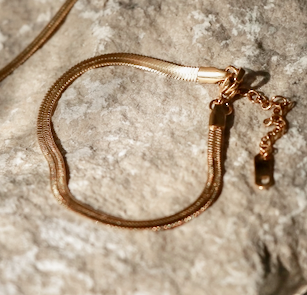 Katri's Jewellery 14kt Yellow Gold Filled Herringbone Bracelet