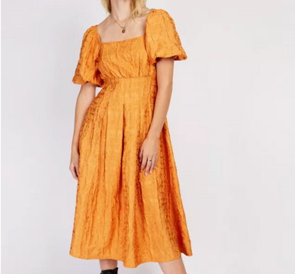Somerset by Alice Temperley Orange Temperley Desert Jacquard Dress BNWT UK 14