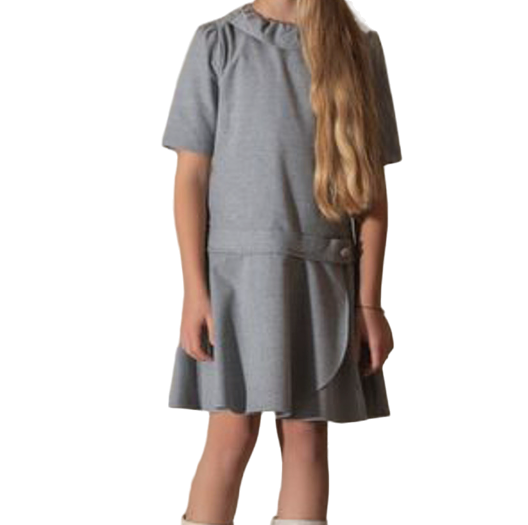 Patachou Grey Girls Drop Waist Dress BNWT 6 Years