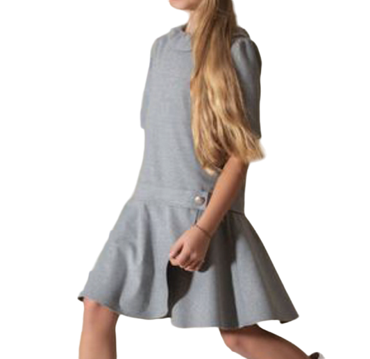 Patachou Grey Girls Drop Waist Dress BNWT 4 Years