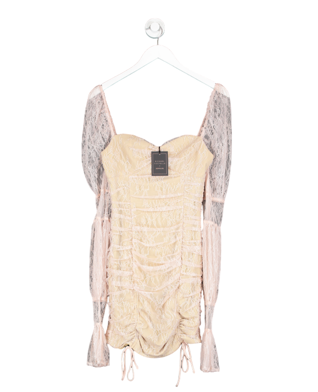 REVOLVE X Revolve Pink Lace Isadora Mini Dress BNWT UK S