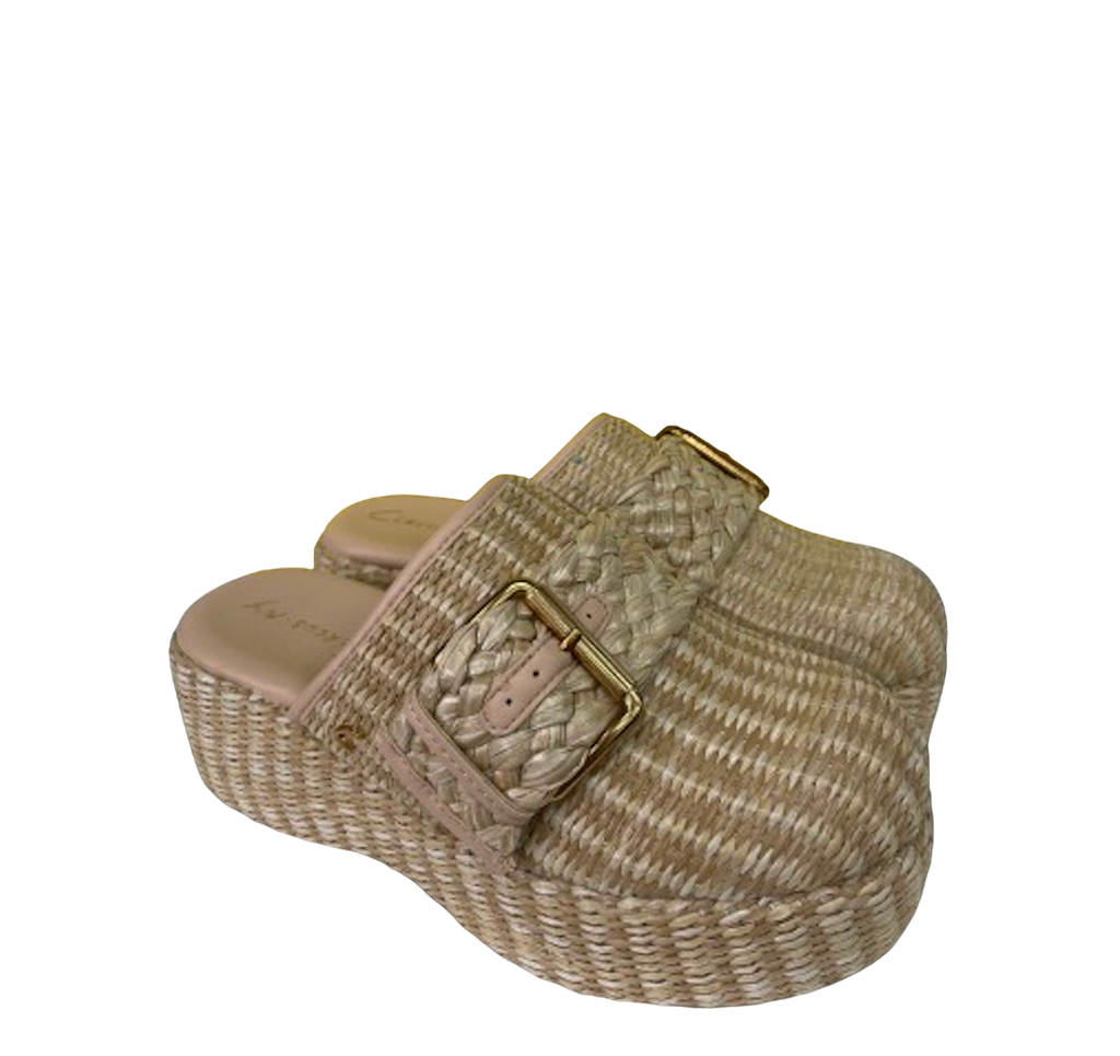 Circus New York Nude Raffia Woven Clogs UK 4 EU 37 👠