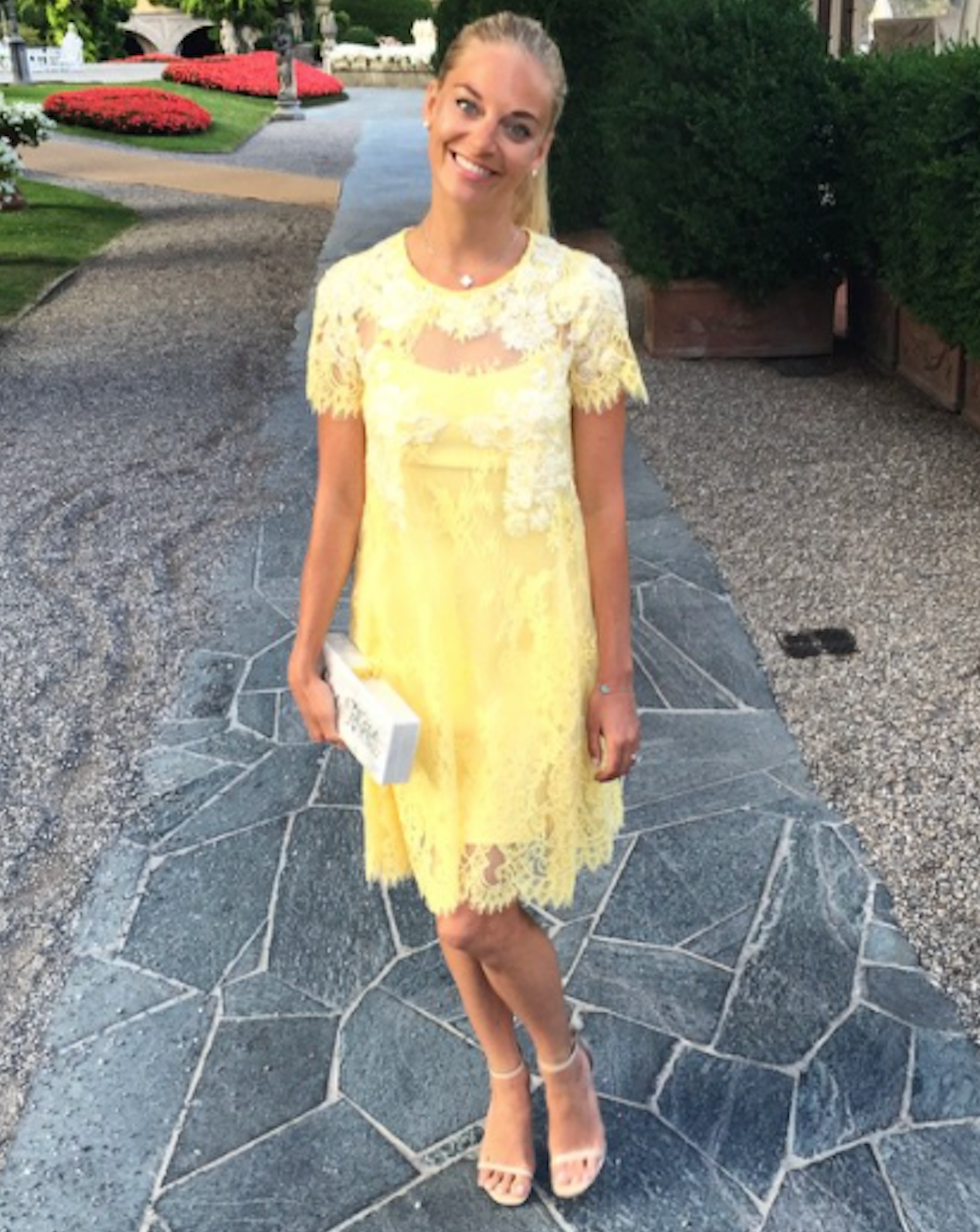 MARCHESA NOTTE Lemon Yellow Lace Embellished Mini Dress SZ0 UK 4