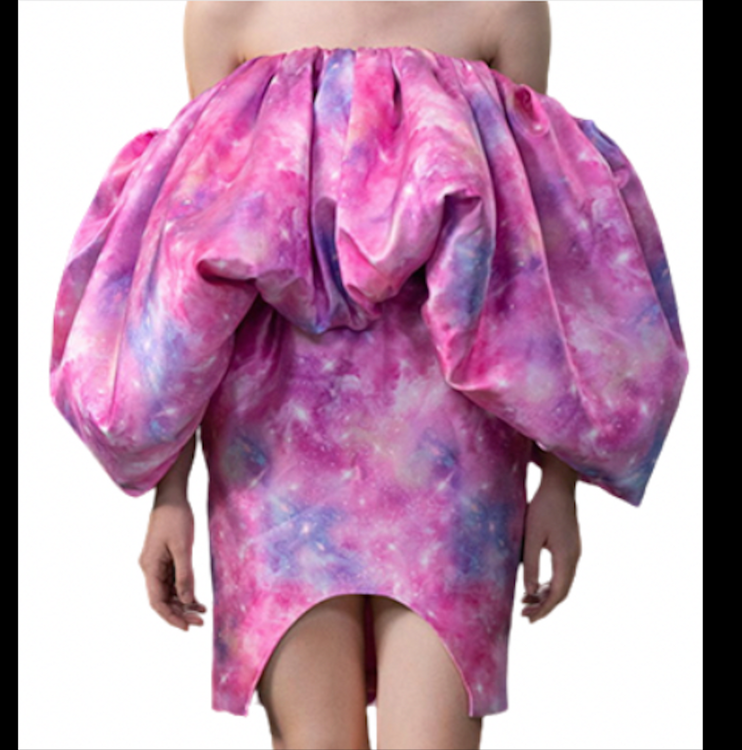 ANNAKIKI Pink Galaxy Runway Mini Dress UK 8