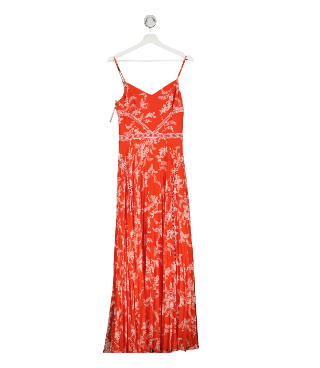 Karen Millen Orange Floral Dress UK 8