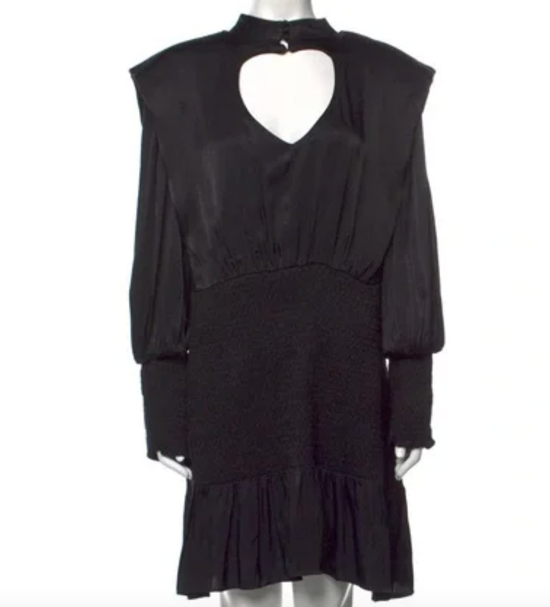 Farm Rio Black Heart Neckline Mini Dress UK XS