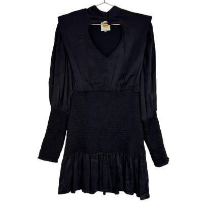 Farm Rio Black Heart Neckline Mini Dress UK L