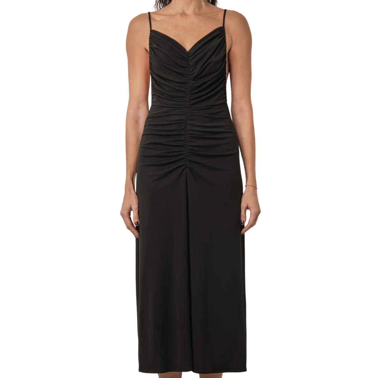 Moré Noir Black Georgia Resort Dress UK S