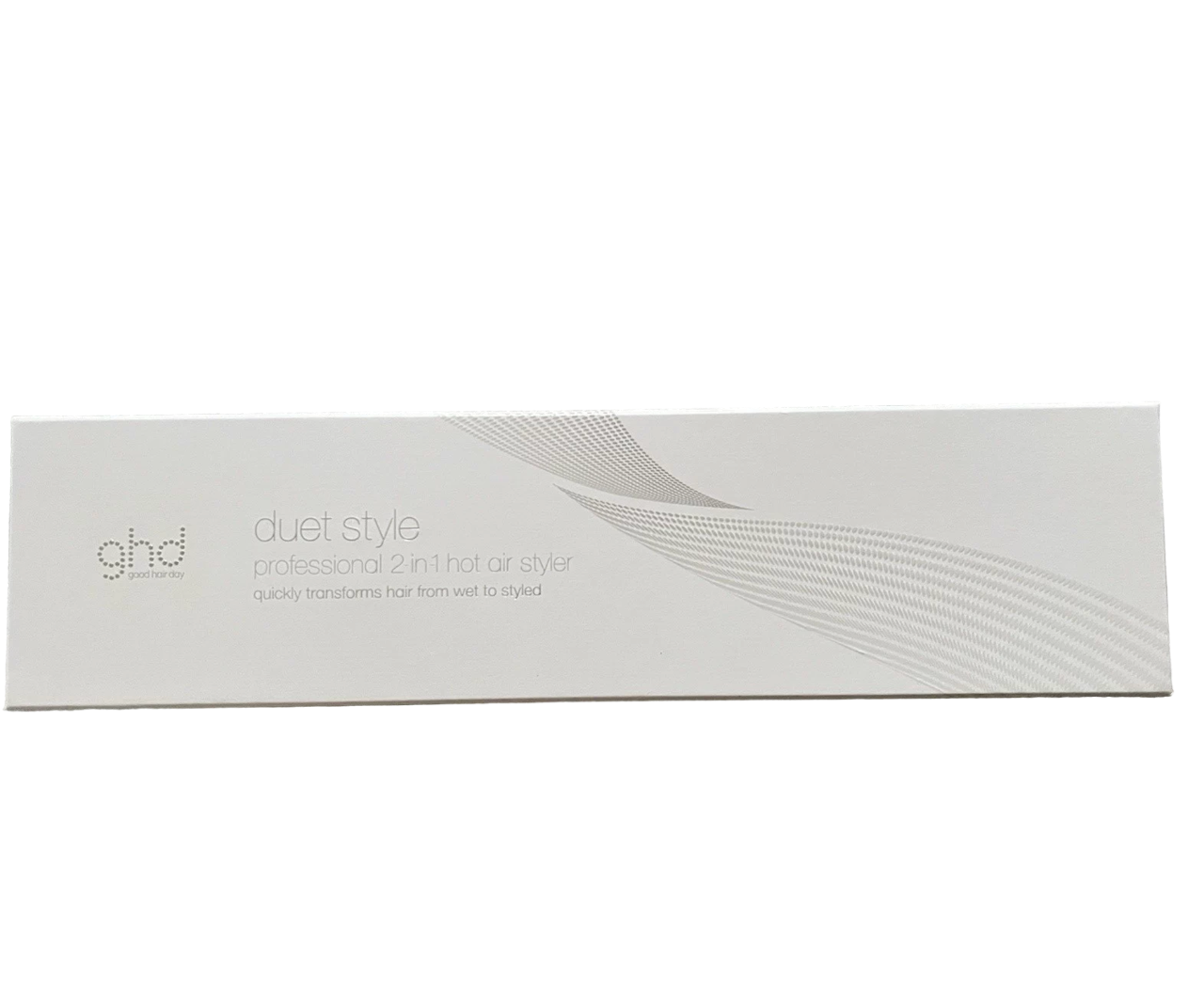 GHD White Duet 2-in-1 Ceramic Hot Hair Styler - White