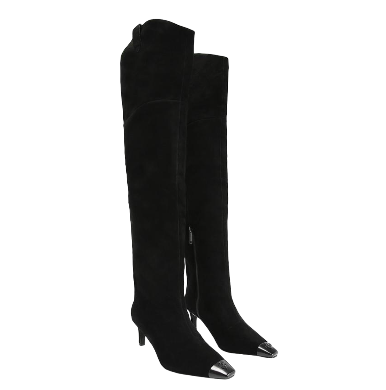 Kurt Geiger Black Regent Western Over the Knee Boots UK 8 EU 41 👠