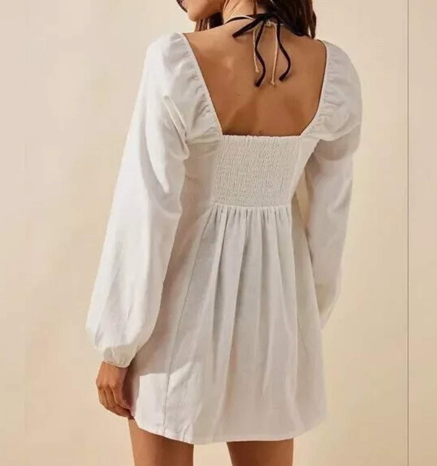 Free People White Forget Me Not Mini Dress UK S