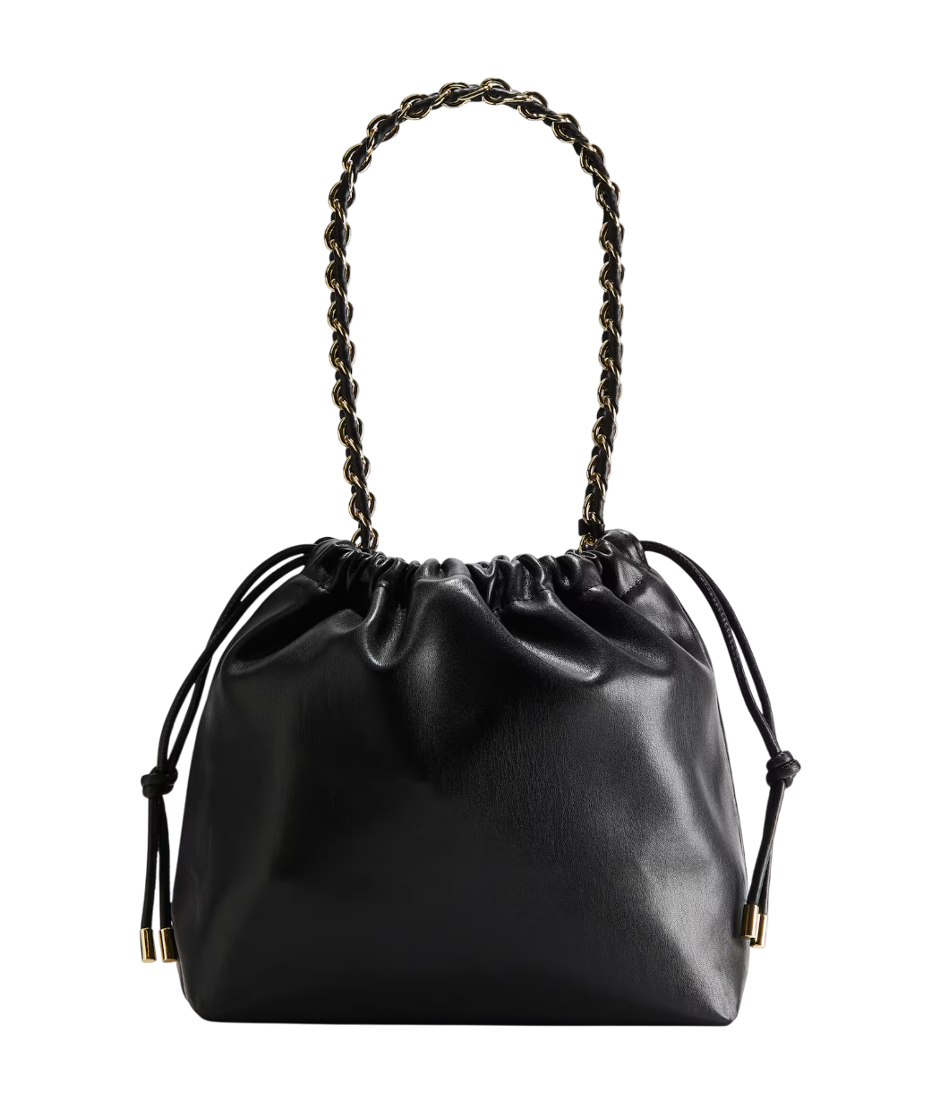 H&M Black Soft Bucket Bag