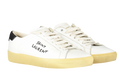 Saint Laurent White Court Classic Logo-embroidered Leather Trainers UK 2 EU 35 👠