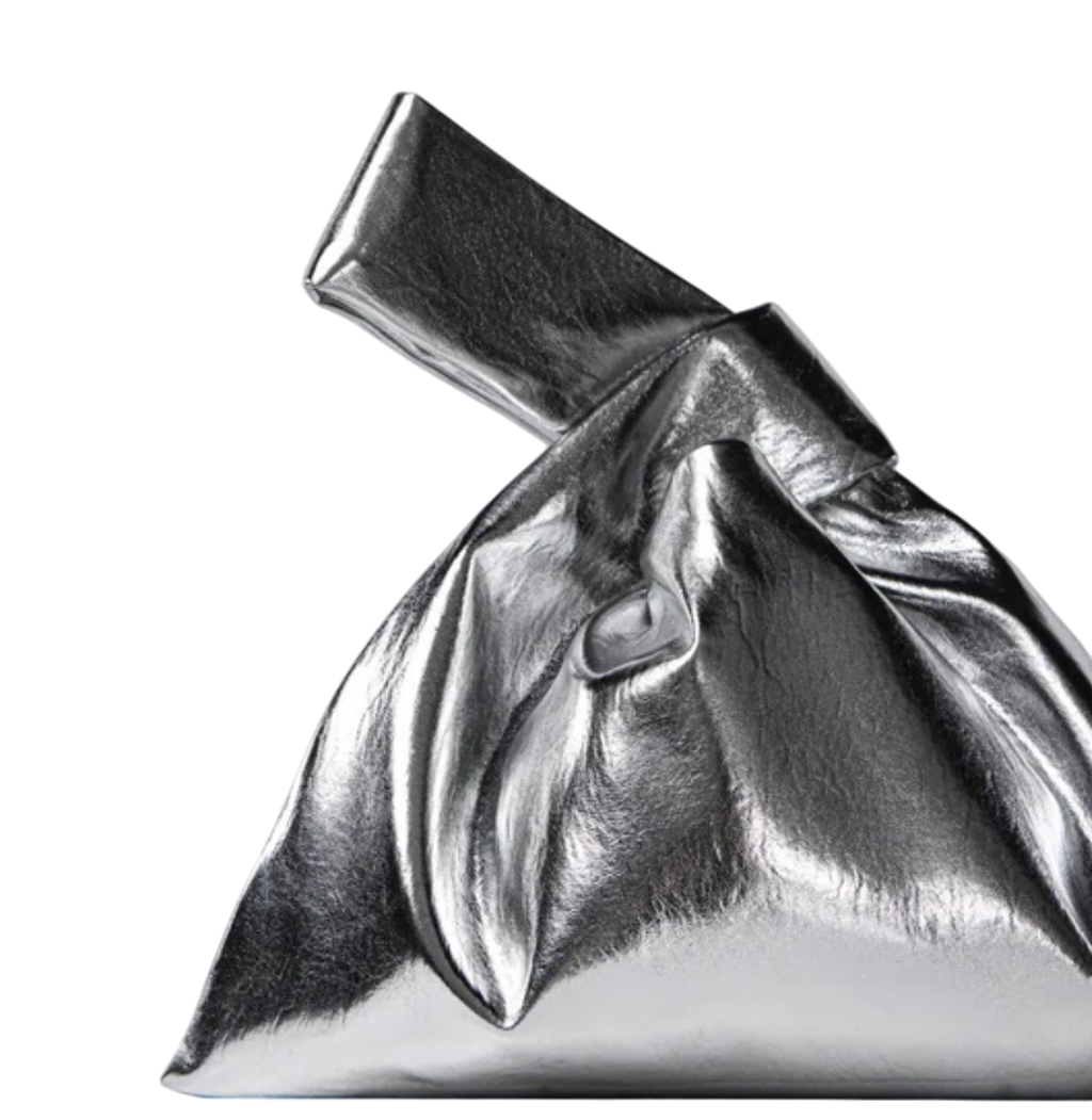 The Room Antwerp Metallic Silver Triangle Bag