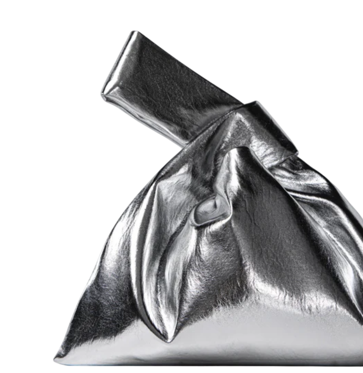 The Room Antwerp Metallic Silver Triangle Bag