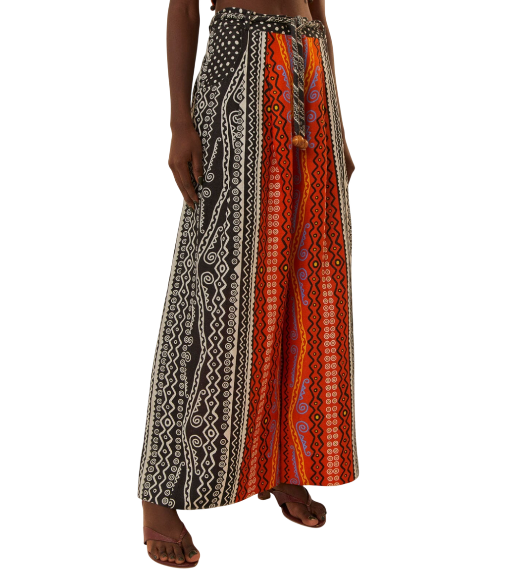 Farm Rio Orange Myriad Trousers UK M