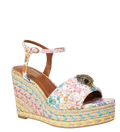 Kurt Geiger Multicolour Floral Couture Wedge Sandals UK 3