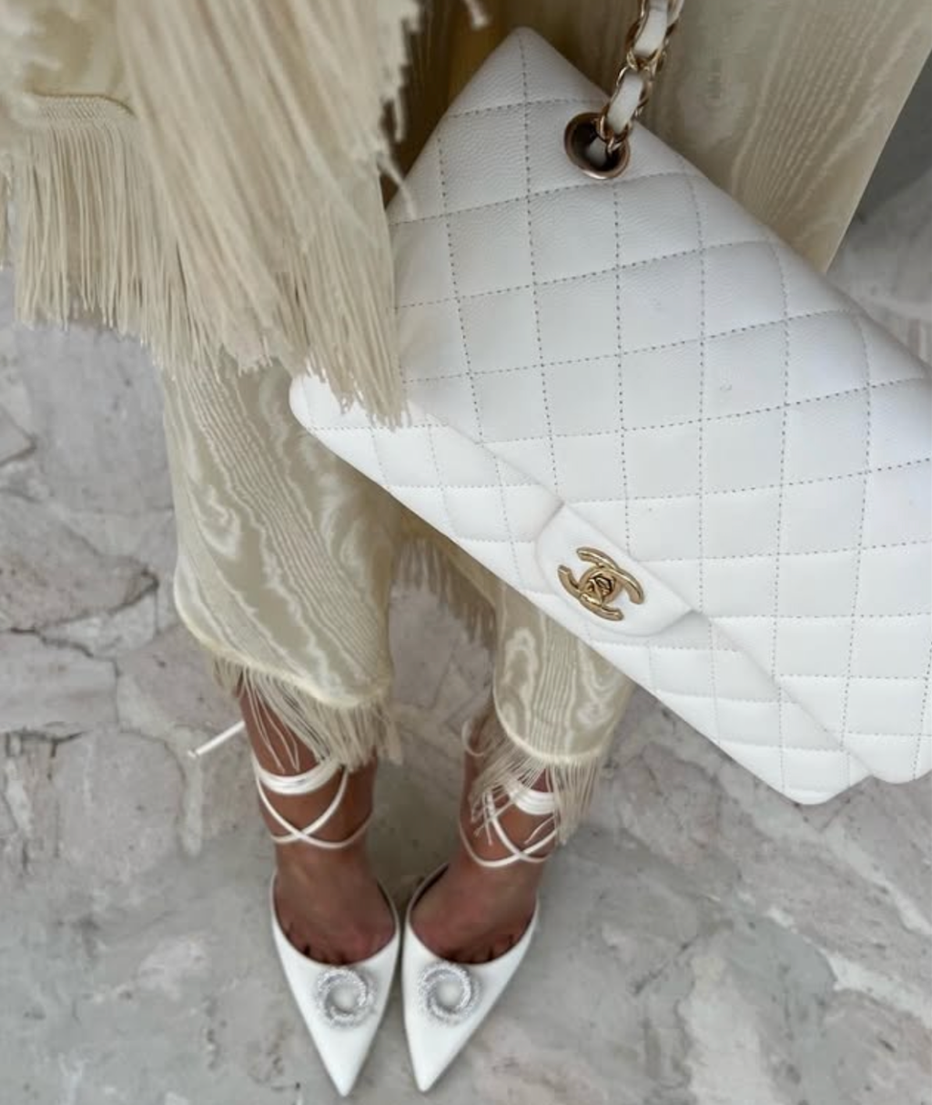 Magda Butrym Cream Crystal Embellished Satin Pumps UK 7 EU 40 👠