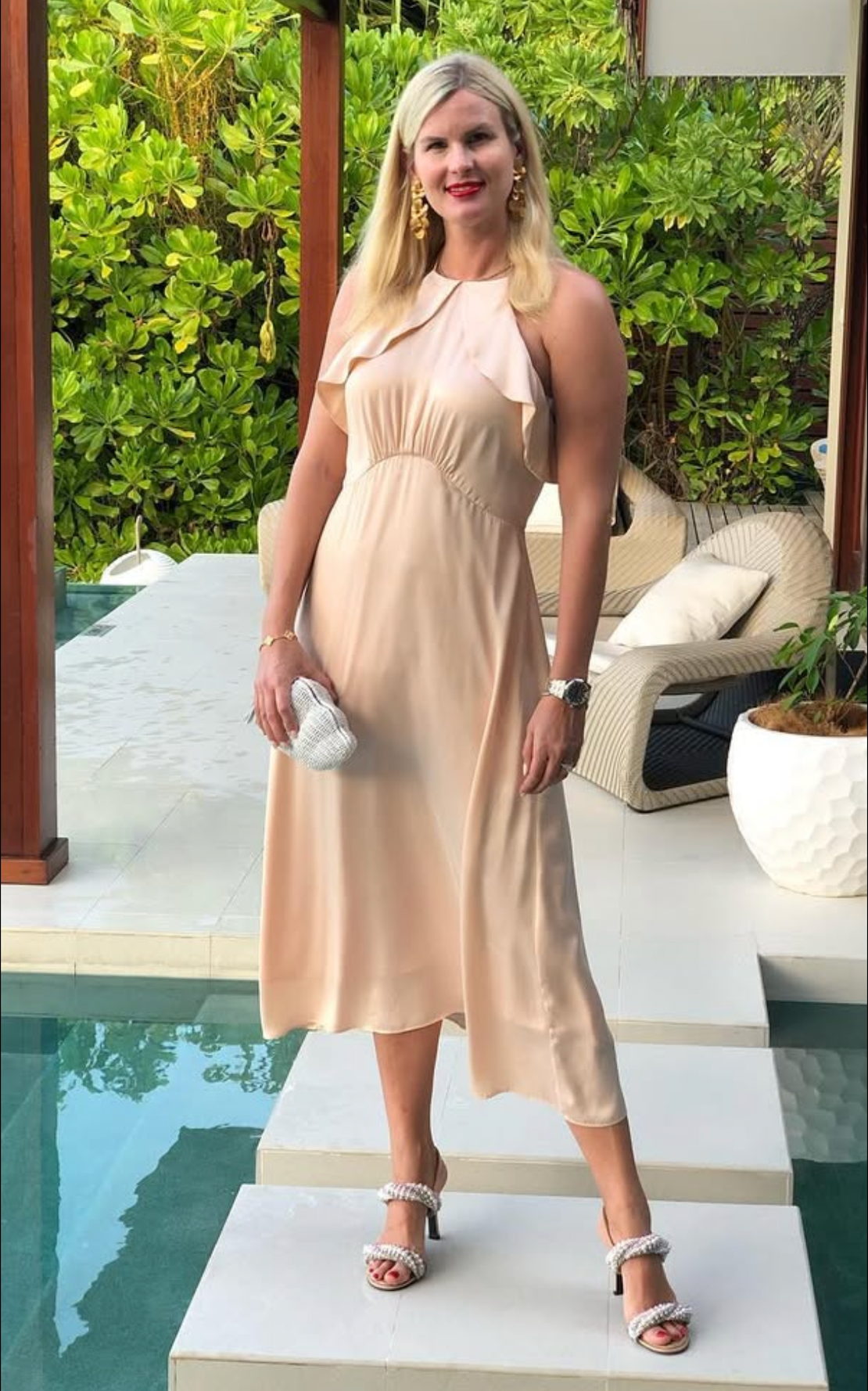 Chanel Beige Leather Fantasy Pearl Strap CC Sandals UK 6.5 EU 39.5 👠