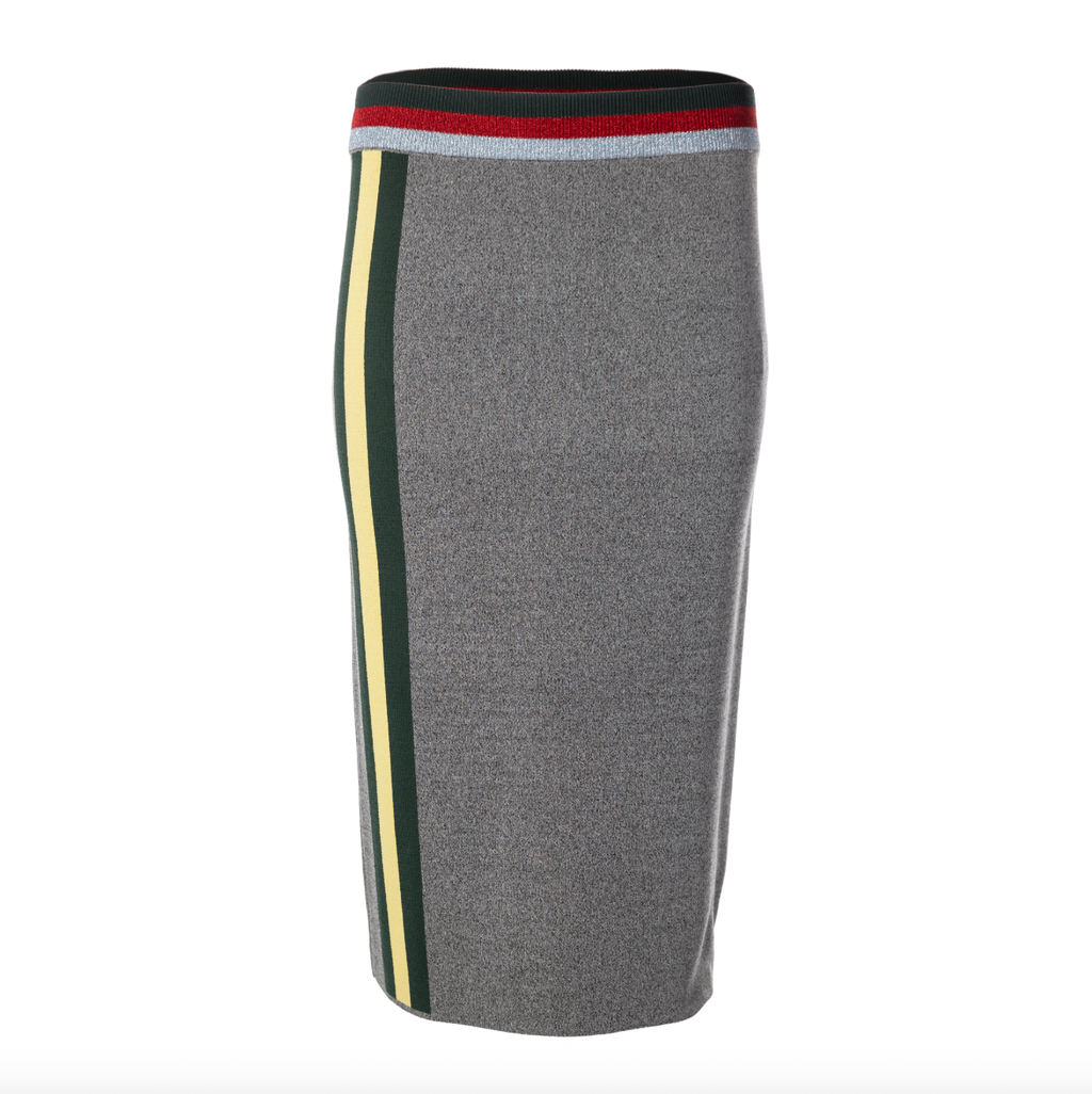 bimbay lola Mid Length Grey Viscose Skirt UK S