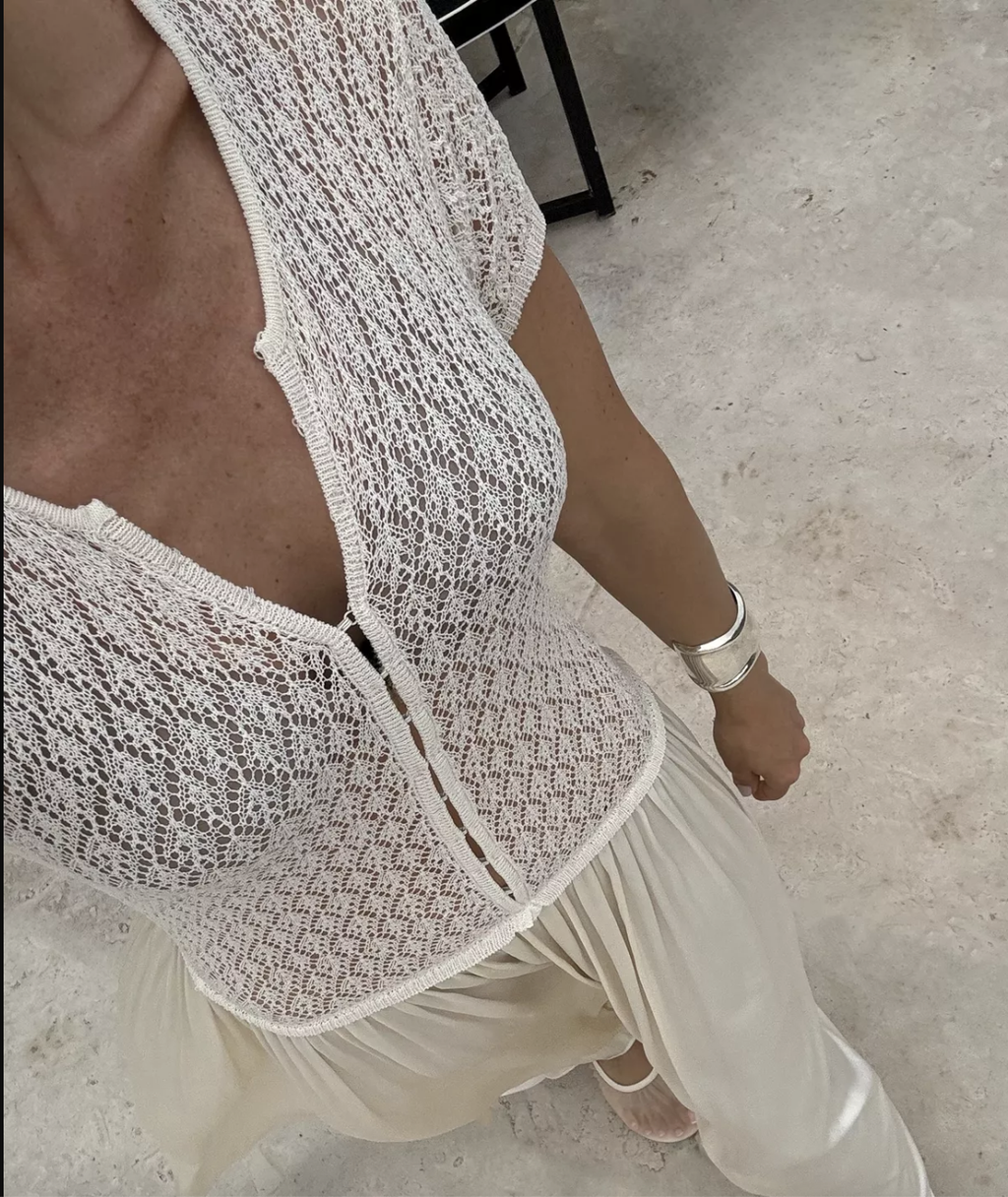 BEC+ BRIDGE Cream Breeze Maxi Dress - Maxi Dress - Ivory UK M