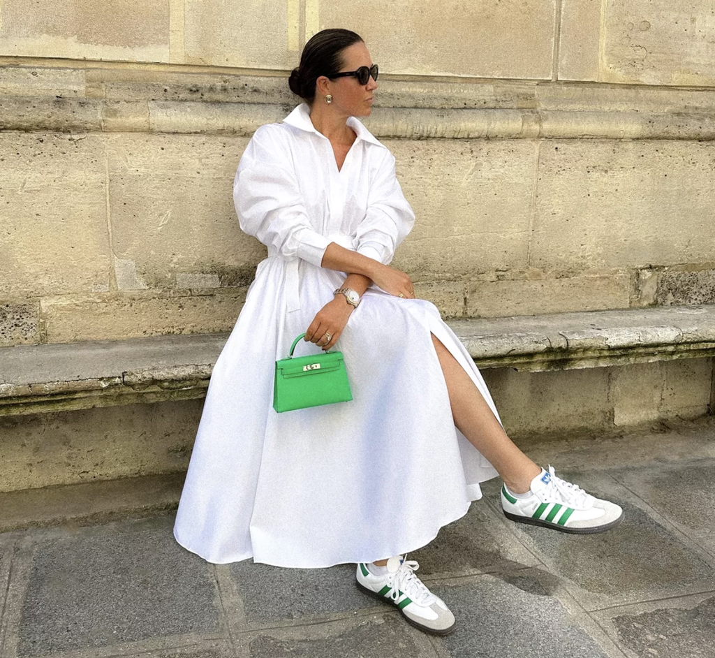 Norma Kamali White Cotton Shirt Dress UK S