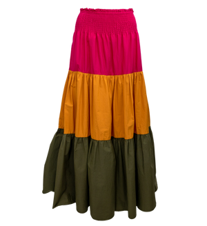 Pinko Multicoloured Pink/orange/green Long Skirt UK 8