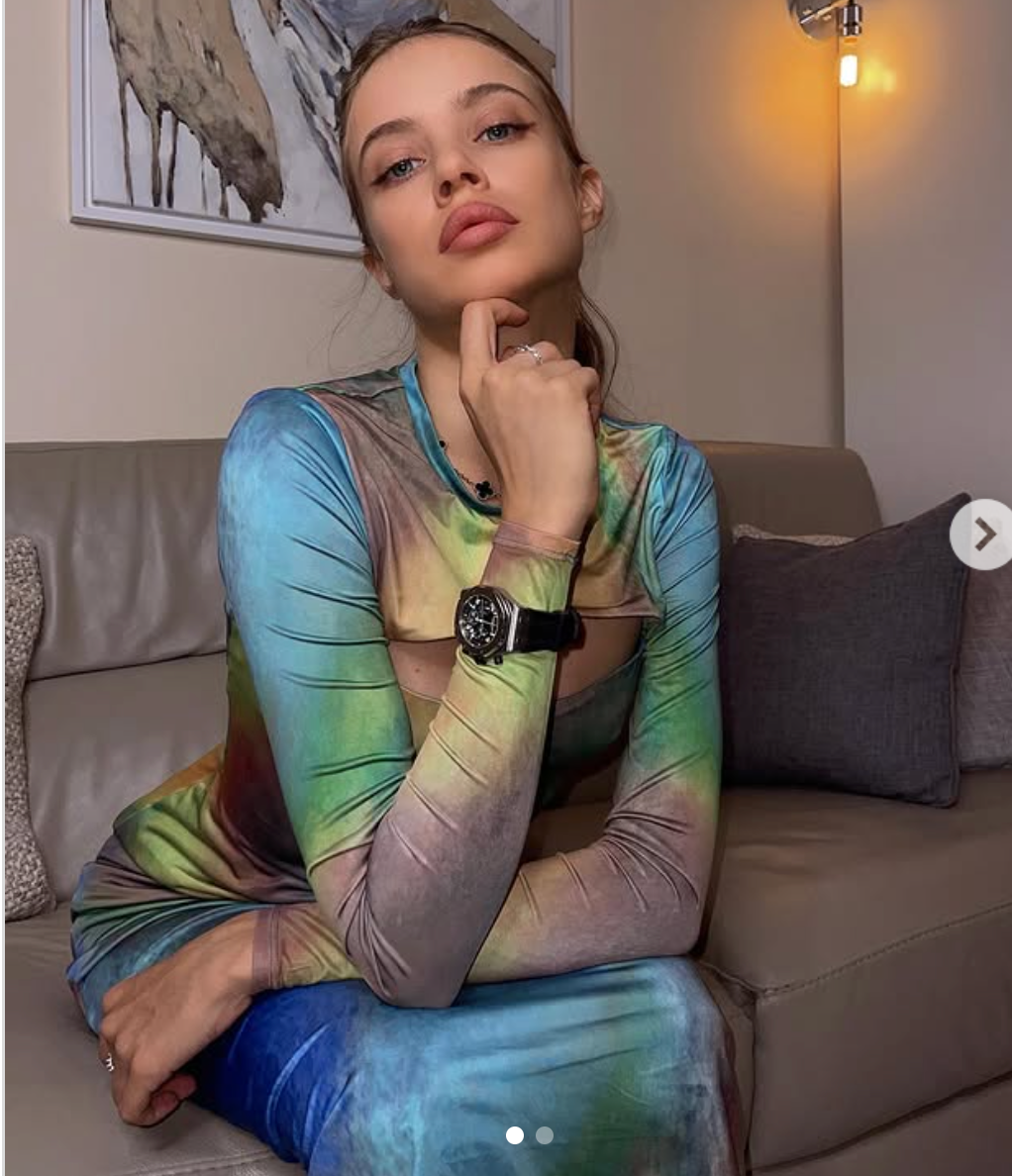 AFRM Multicoloured 2-piece Convertible Maxi Dress UK XS