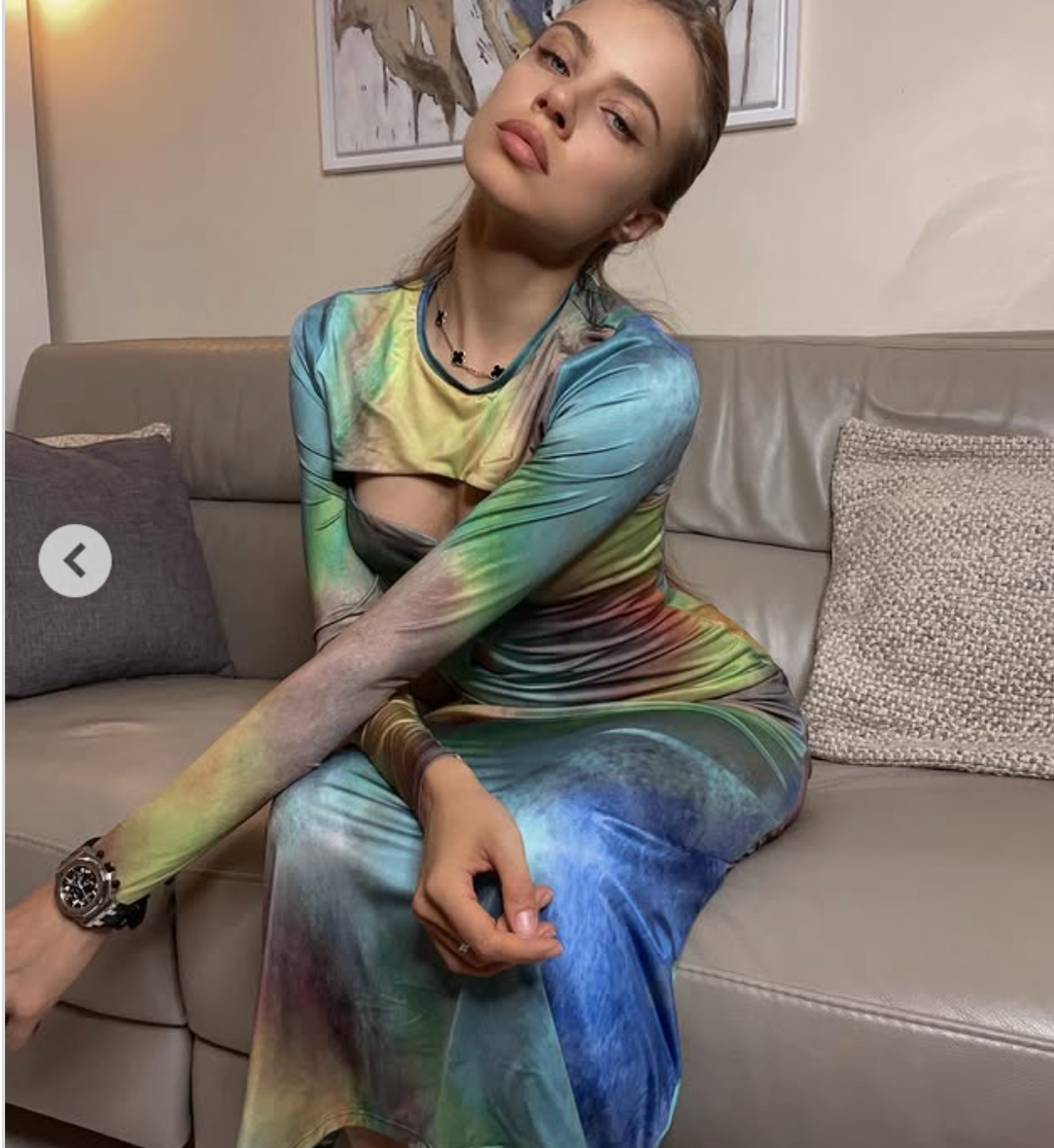 AFRM Multicoloured 2-piece Convertible Maxi Dress UK XS