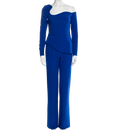 Safiyaa Blue Asymmetrical Jumpsuit UK 8