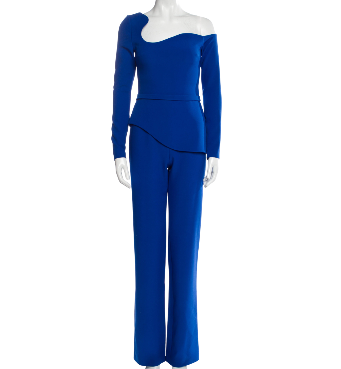 Safiyaa Blue Asymmetrical Jumpsuit UK 8