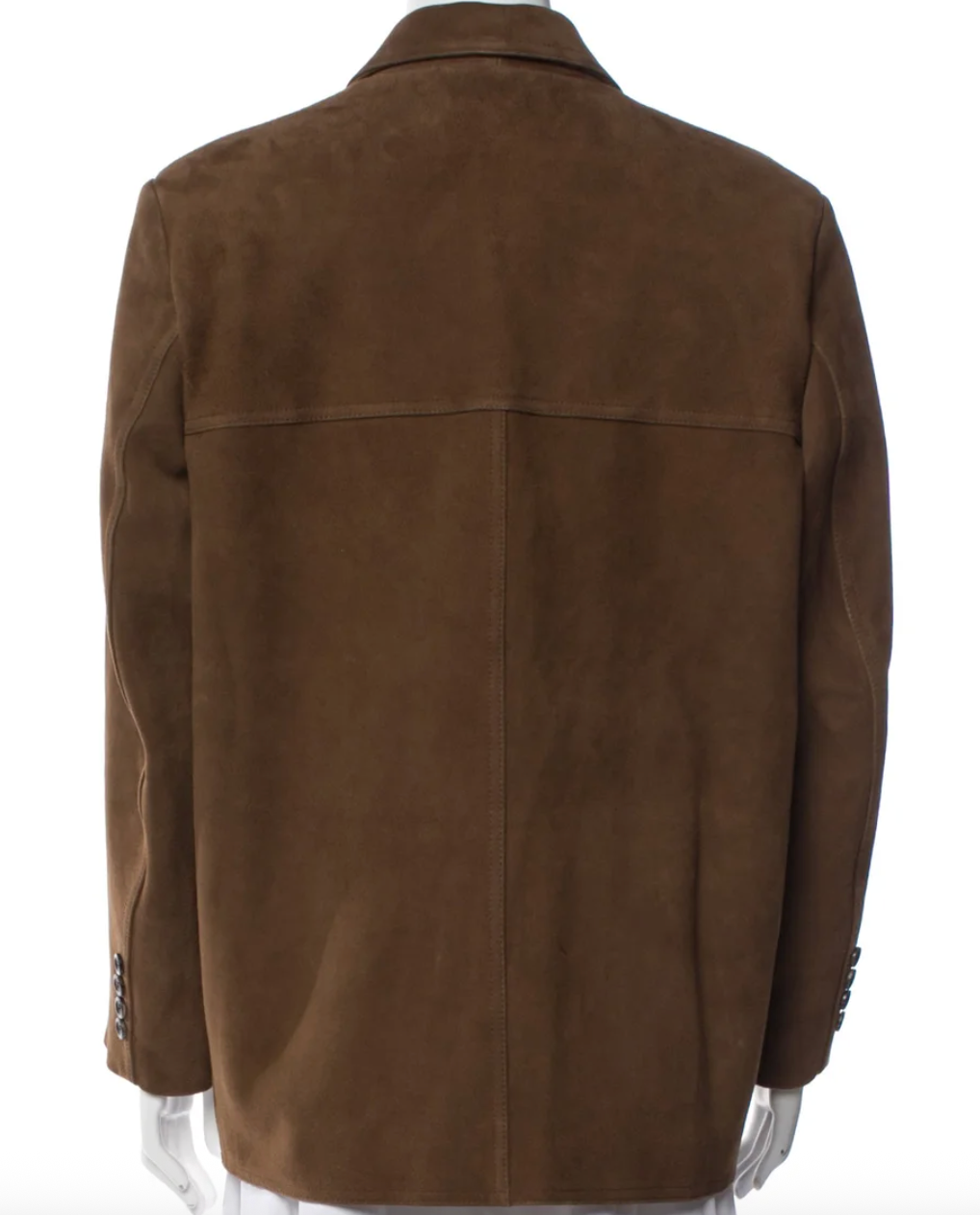 SOURCE UNKNOWN Hailey Lambskin Suede Blazer, Pecan Brown One Size