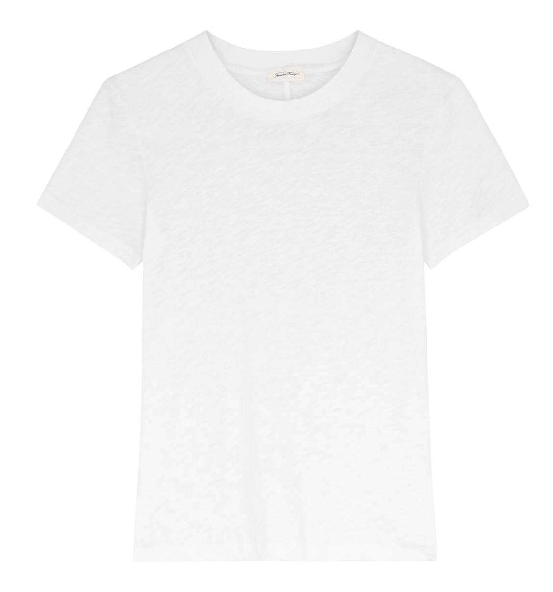 American Vintage White Iconic Sonoma Thick Cotton Sleeve T-shirt UK M