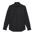 REISS Black Marcel Slim Fit Cotton Dinner Shirt UK M