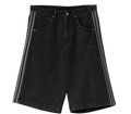 adidas Black Adicolor Denim Firebird Shorts W28
