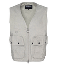 Barbour Cream Westmorland Patch-pocket Cotton Vest UK S