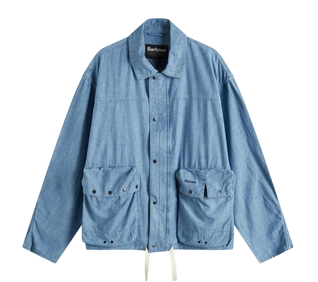Barbour Blue Durham Lightweight Denim Jacket UK S