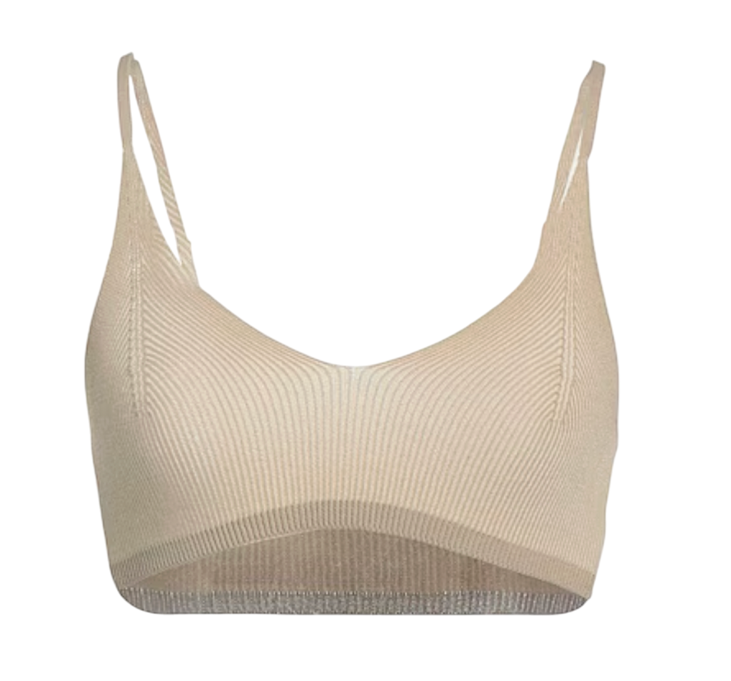 JACQUEMUS Beige Le Pralù Bandeau Top UK S