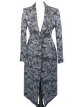 Karen Millen Tailored Floral Grey Coat UK 12