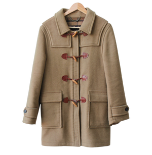 Barbour Viintage Camel Wool Duffle Coat UK 12