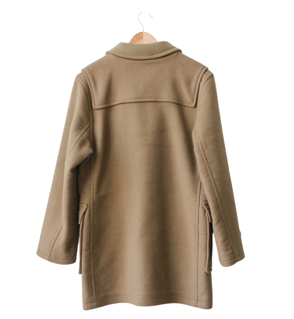 Barbour Viintage Camel Wool Duffle Coat UK 12