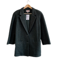 Esprit Dark Green Wool Tweed Melange Blazer UK 6