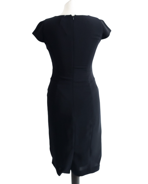 HOBBS Navy Blue Waist Detail Pencil Dress UK 8