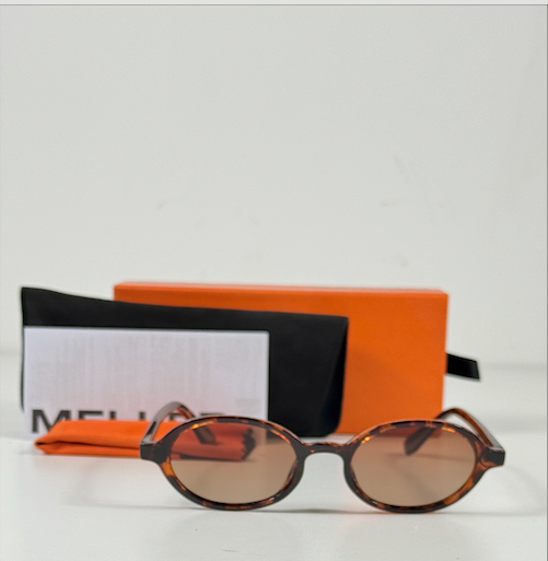 MELLER Oba Brown Oval Sunglasses In Case / Box