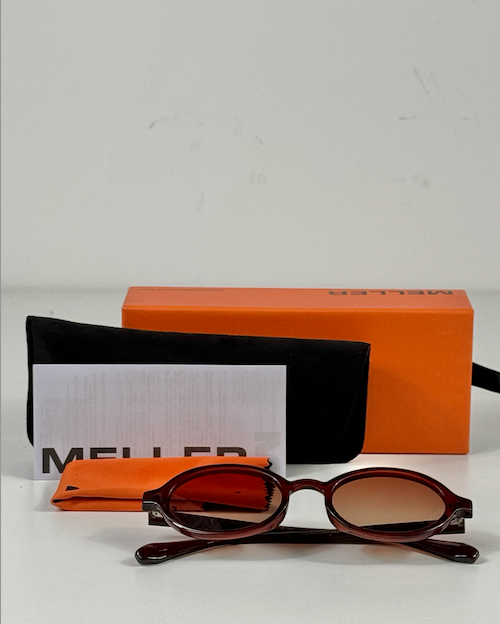 MELLER Maroon Brown Binti Sunglasses In Case/Box