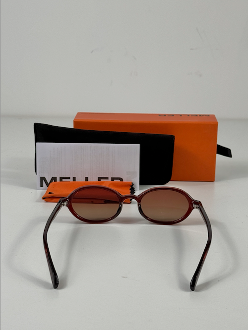 MELLER Maroon Brown Binti Sunglasses In Case/Box