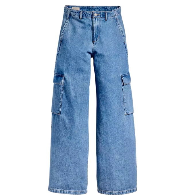 LEVI'S Blue Baggy Cargo Lightweight Jeans L32 W26