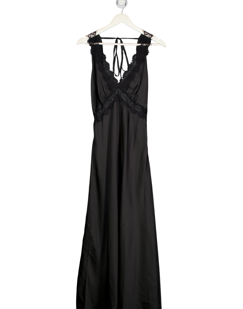 OMNES Aurelia Dress In Black UK 14