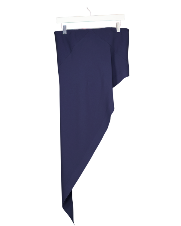 BALENCIAGA Navy Blue Draped Bandeau Corset Top Sz40 UK 8