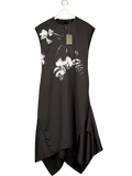 ALLSAINTS Black Gian Kosumoso Floral Midi  Dress UK 6
